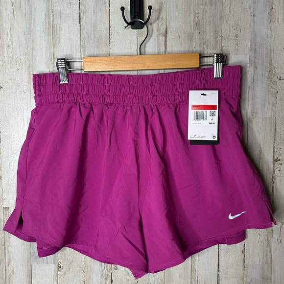 Nike Women's Athletic Shorts in Vibrant Purple - Picture 4 of 7
